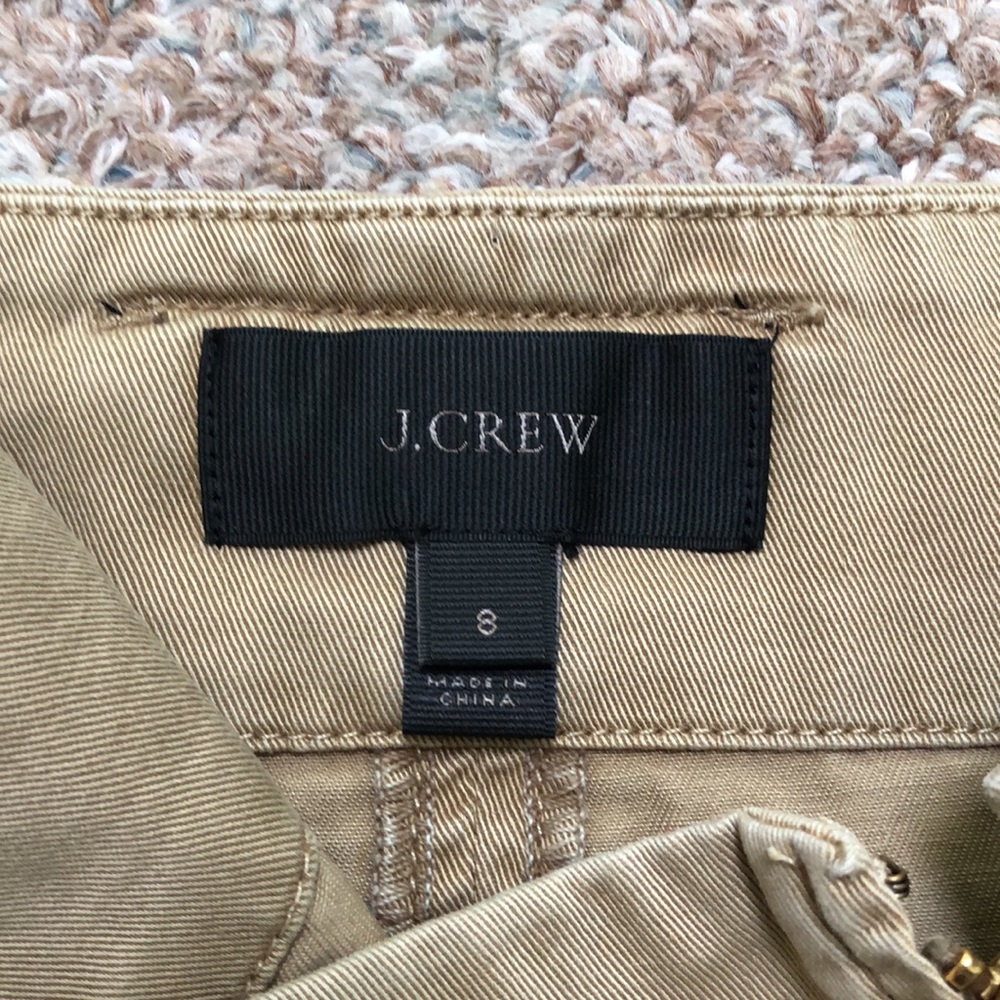 J Crew Cotton Khaki Skirt size 8 - Picture 6 of 7